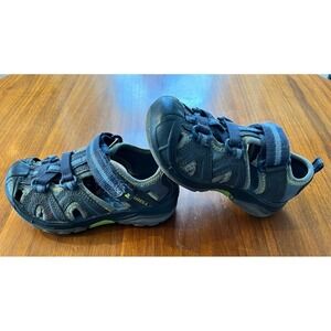 Merrell Hydro Sport Sandals Hook-and-loop Navy/Green Size 10W Unisex Little Kid